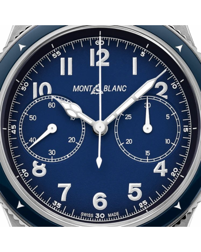 Montblanc Automatic Chronograph Blue on leather (horloges)